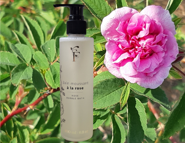 Bain moussant à la rose