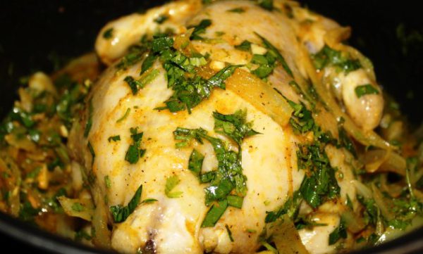 Poulet citron safran